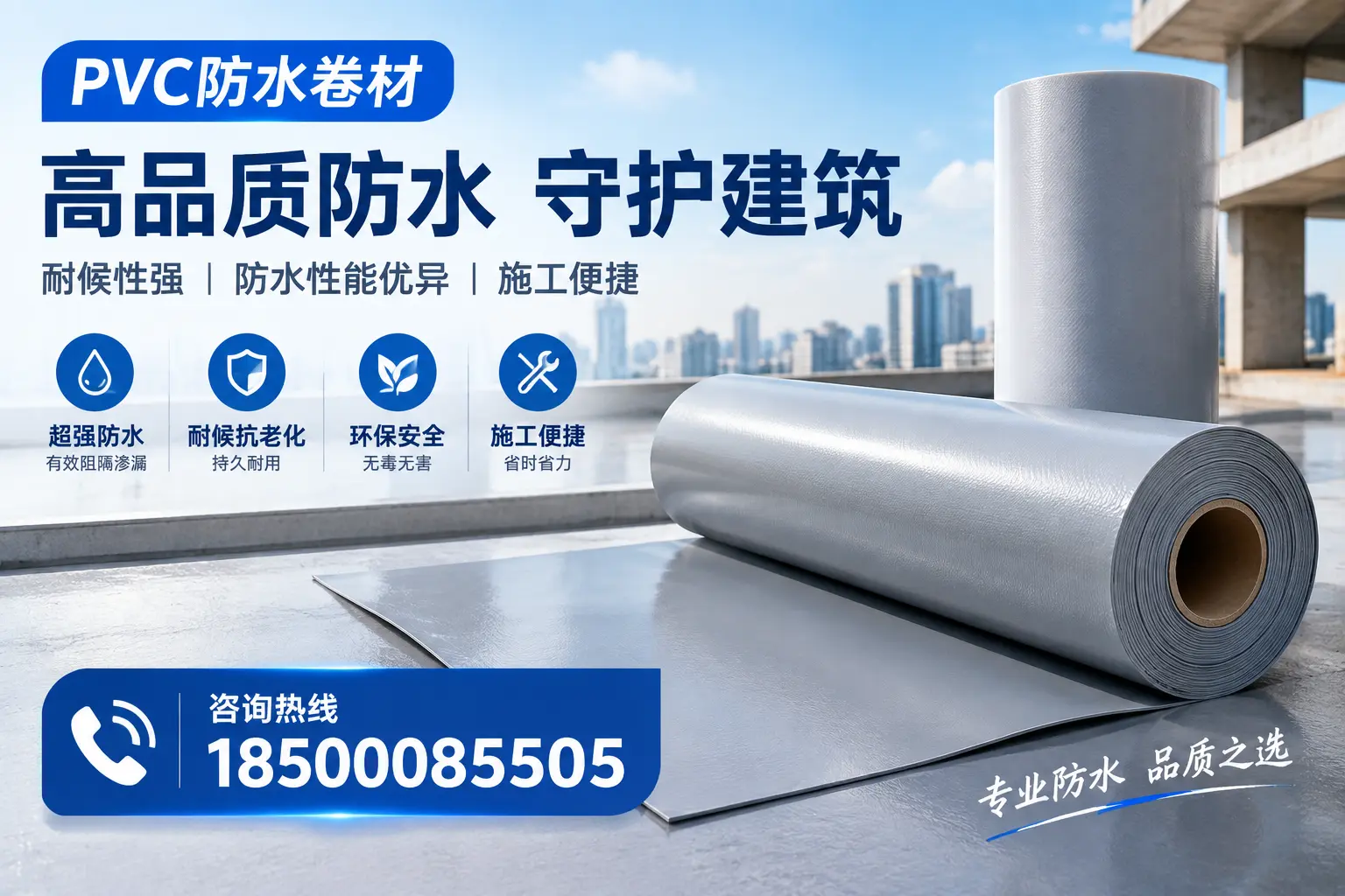 PVC防水卷材的防水效果评测，适合临沂的科学依据